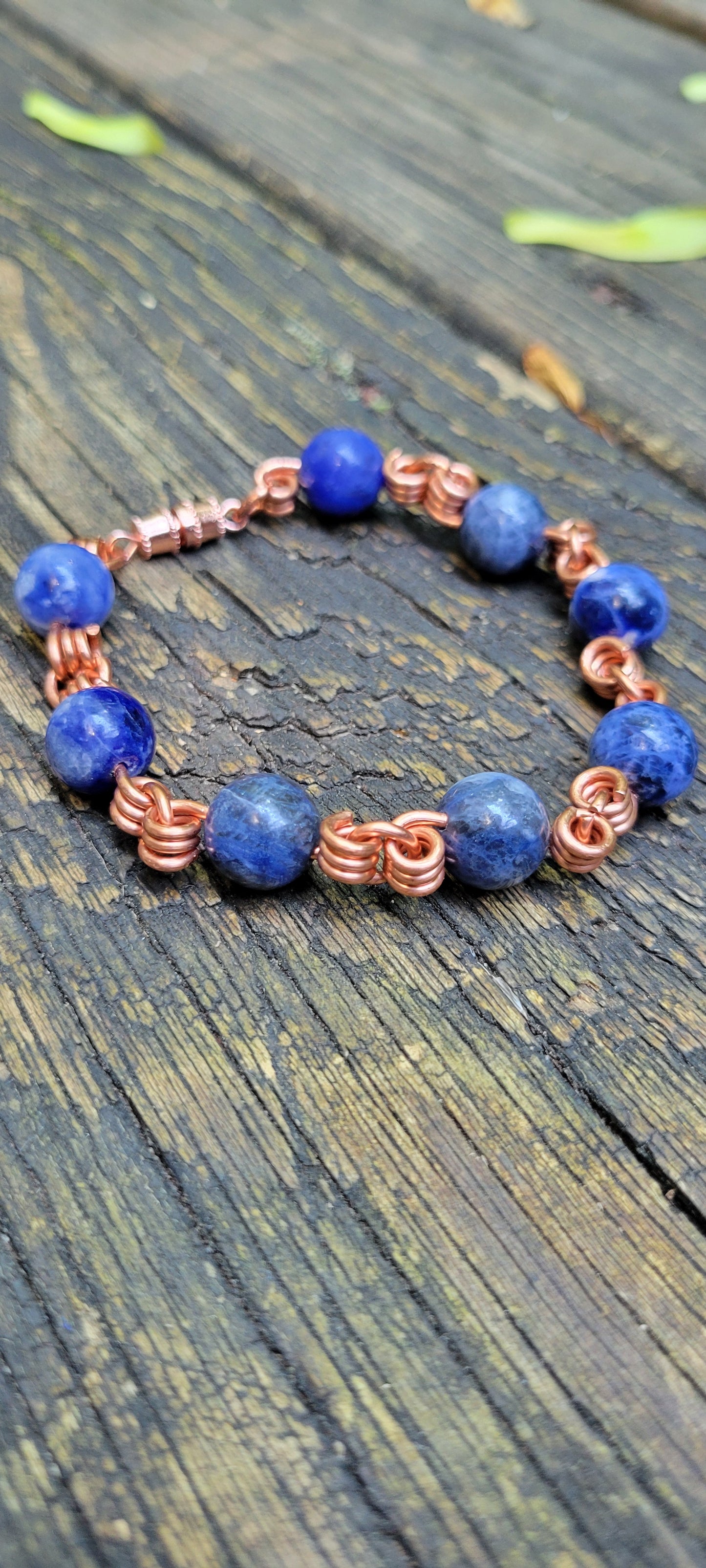 Sodalite Copper Bracelet